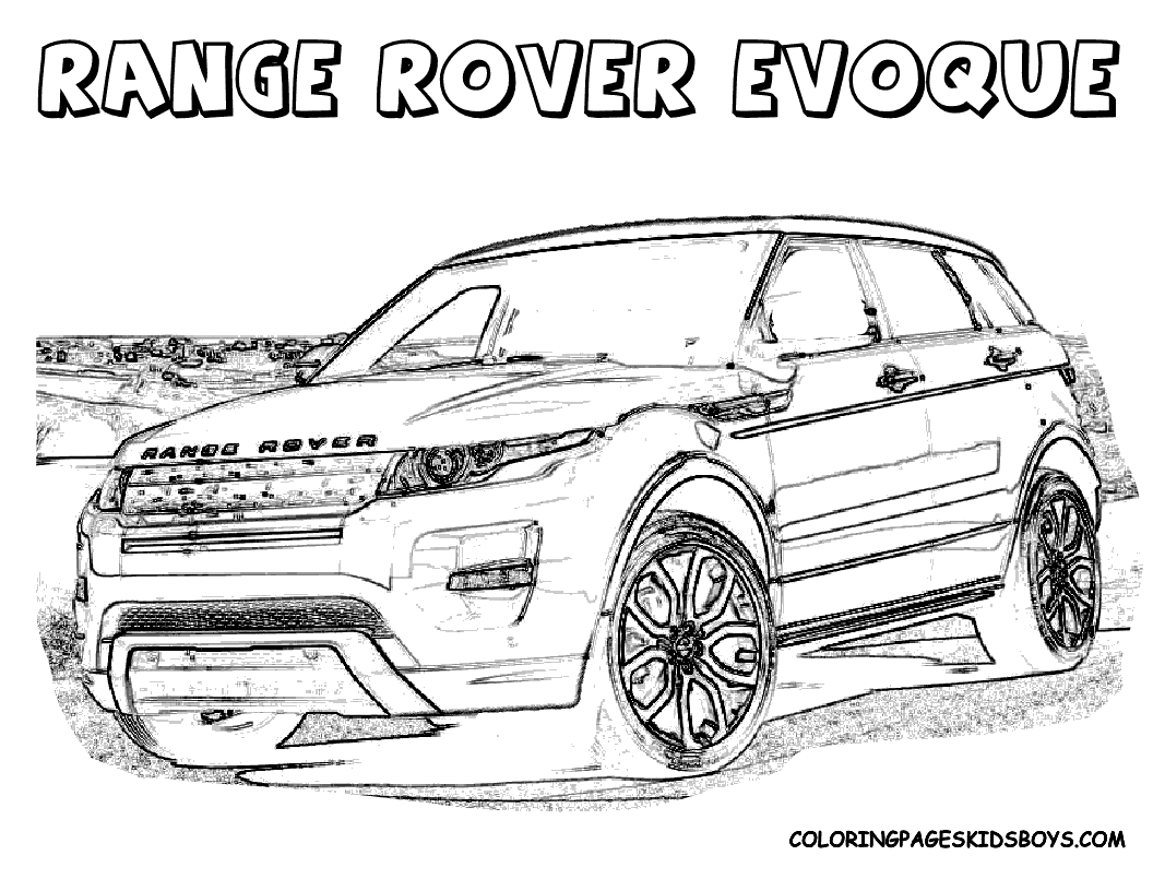 range rover coloring pages - photo #2